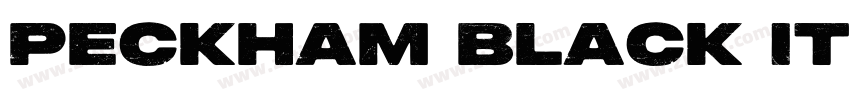Peckham Black It字体转换